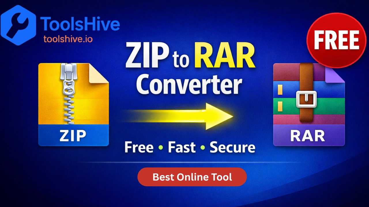 ZIP to RAR Converter – Free, Fast & Secure Online Tool