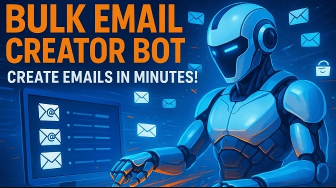 Email Accounts Creation Bot : Auto Create Unlimited Email Accounts